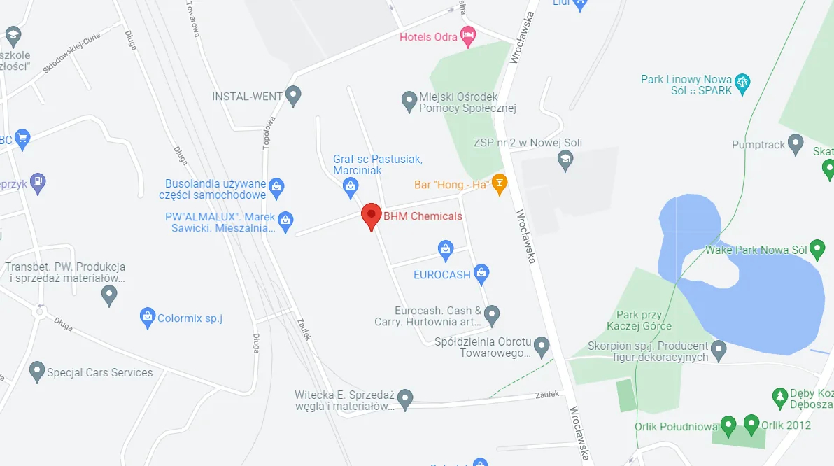 BHM Chemicals map
